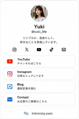 Profile card example